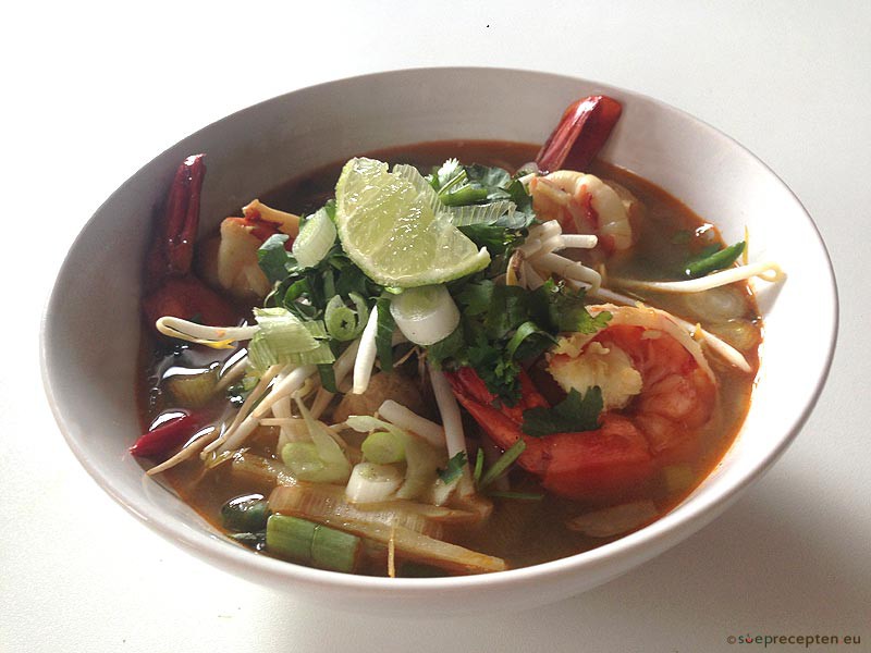 Tom Yam Kung - Thaise soep met garnalen